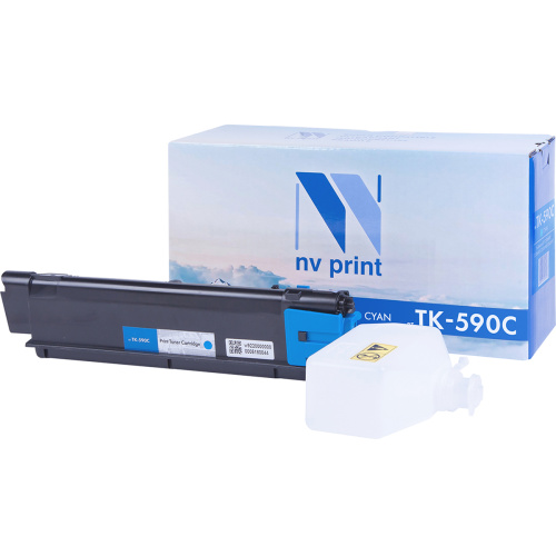 Картридж NV Print NV-TK-590 Cyan для Kyocera FS-C5250DN/C2026MFP/C2026MFP+/C2126MFP/C2126MFP+/C2526MFP/C2626MFP/Ecosys P6026cdn (5000k)