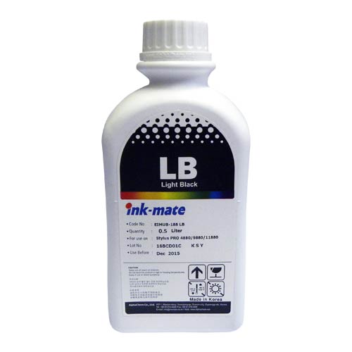 Чернила для Epson (T6057) St Pro 4880 (500мл, light black,Pigment) EIM-188LB Ink-Mate Чернила для Epson (T6057) St Pro 4880 (500мл, light black,Pigment) EIM-188LB Ink-Mate