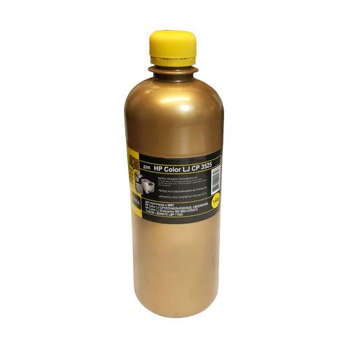 Тонер Gold АТМ для HP Color LJ CP 3525/3530/4025/4525 (фл,140,желт,Chemical MKI) 