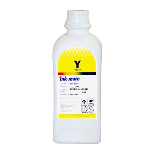 Чернила для Canon CLI-521/426 (1л, Dye, yellow) CIM-521Y Ink-Mate Чернила для Canon CLI-521/426 (1л, Dye, yellow) CIM-521Y Ink-Mate