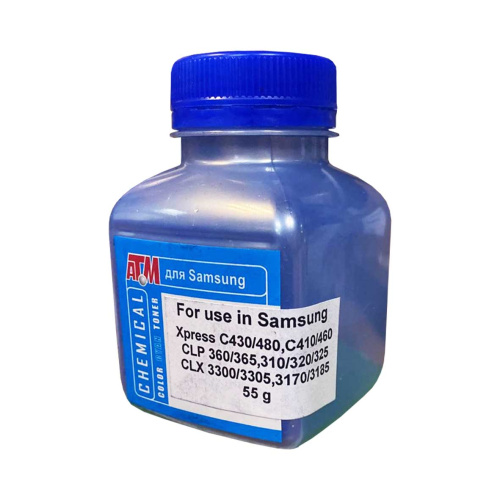 Тонер для Samsung C430/480,CLP360/325 (фл,55, син,Chemical) Silver ATM
