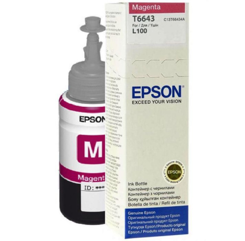 Чернила Epson L800 (О) C13T67334A, magenta, 70ml оригинальные
