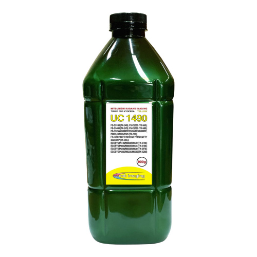 Тонер для Kyocera FS Color Универсал тип UC 1490Y (TK-590) (фл,900,желт,MITSUBISHI/MKI) Green Line