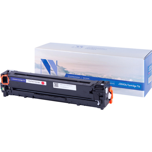 Картридж NV Print NV-CB543A/NV-716 Magenta универсальные для HP/Canon Color LaserJet CP1215/ CP1515n/ MF8030C/ MF8050C/ 8080C (1400k)