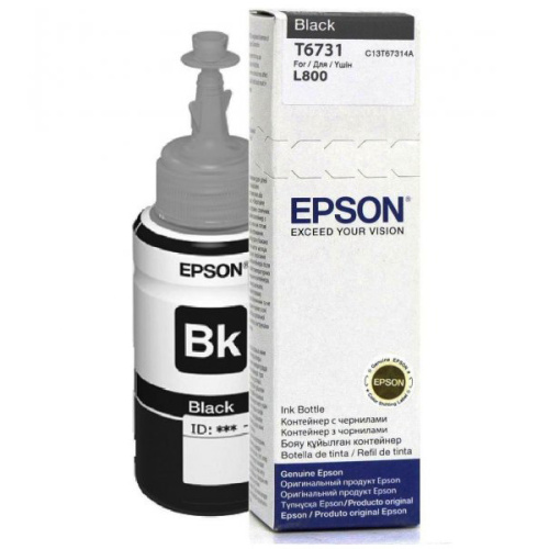 Чернила Epson L800 (О) C13T67314A, black, 70ml оригинальные