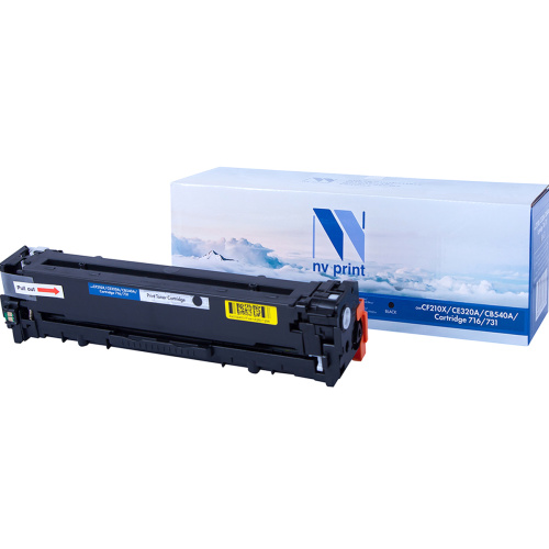 Картридж NV Print NV-CF210X/CE320A/CB540A/Canon 716/731 Black для HP LaserJet Color Pro M251n/M276n/CP1525n/CM1415fn/CP1215/CM1312/CP1215 (2200k)