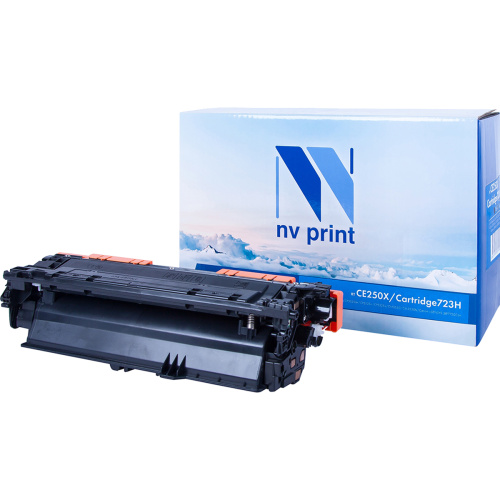 Картридж NV Print NV-CE250X/NV-723H Black для HP LaserJet Color CM3530/CM3530fs/CP3525dn/CP3525n/CP3525x/Canon i-SENSYS LBP-7750Cdn (10500k)