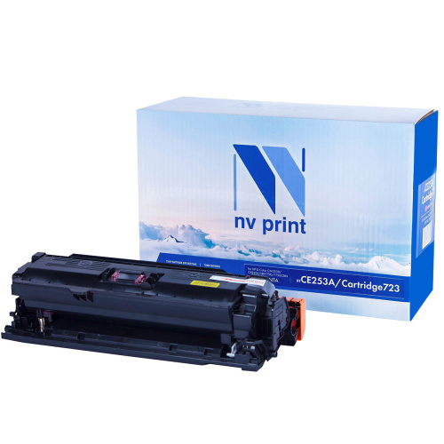Картридж NV Print NV-CE253A/NV-723 Magenta для HP LaserJet Color CM3530/CM3530fs/CP3525dn/CP3525n/CP3525x/Canon i-SENSYS LBP-7750Cdn (7000k)