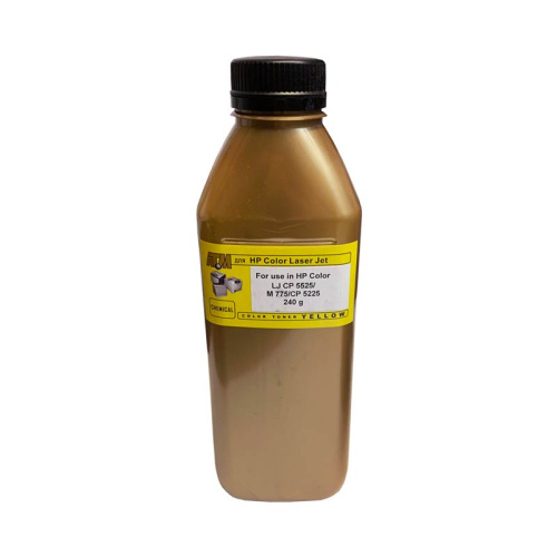 Тонер Gold ATM для HP Color LJ CP 5525/M775/CP5225 (фл,240,желт,Chemical MKI) 